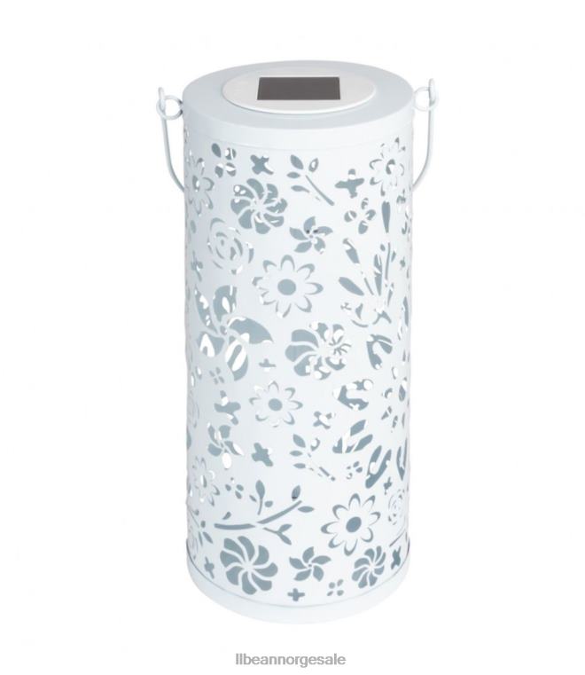 unisex solcellelampe i metall 24VDH2786 L.L.Bean hjemmedekorasjon hvit