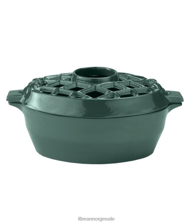 unisex dampkoker med gitter 24VDH2511 L.L.Bean hjemmedekorasjon skoggrønn emalje