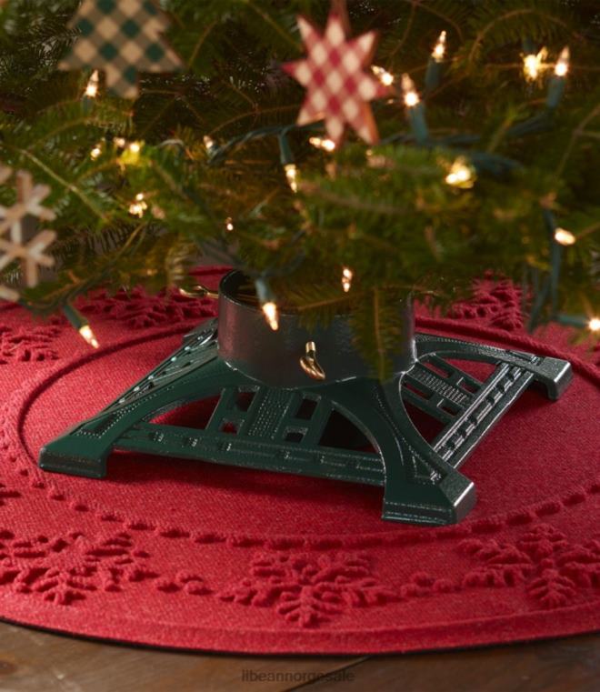unisex arvestykke støpejern juletre stativ 24VDH2553 L.L.Bean hjemmedekorasjon grønn