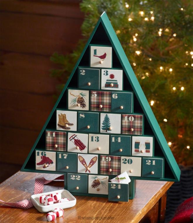 unisex skog adventskalender 24VDH2562 L.L.Bean hjemmedekorasjon multi