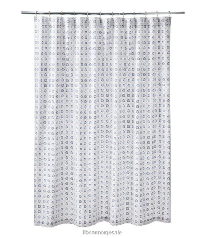 unisex tusenfryd dusjforheng 24VDH2551 L.L.Bean hjemmedekorasjon mellomblått