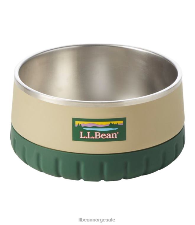 unisex isolert hundeskål 24VDH1579 L.L.Bean hjem varer kystsand/leirgrønt