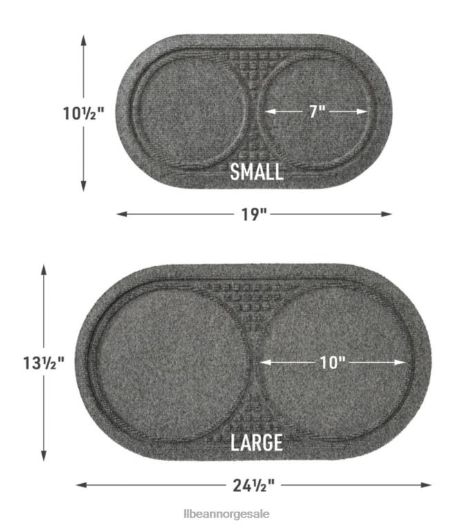 unisex resirkulert waterhog hundematte dekkematte 24VDH6130 L.L.Bean hjem varer mellomgrå