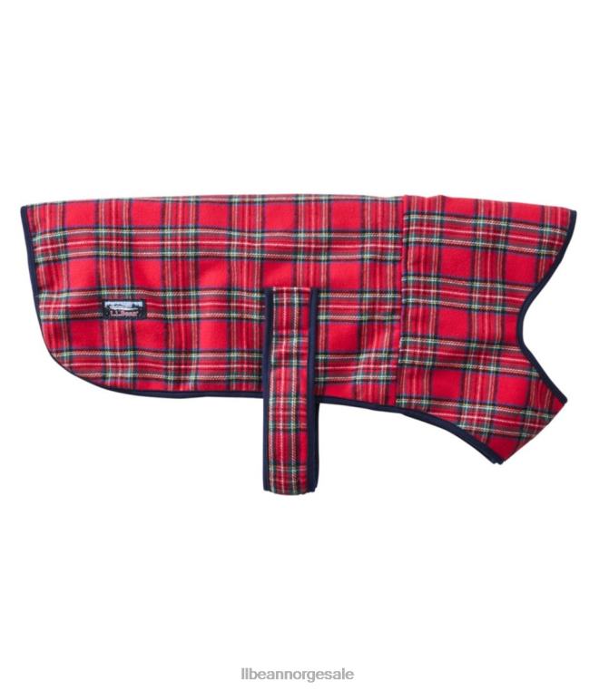 unisex flanell sherpa hundevest 24VDH2074 L.L.Bean hjem varer naturlig/royal stewart
