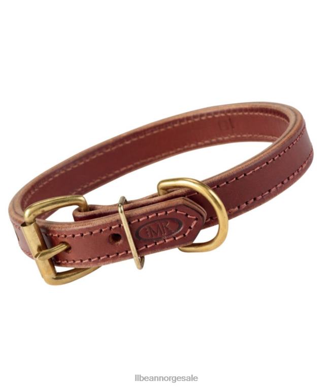 unisex boyt høy prairie skinn hundehalsbånd 24VDH1941 L.L.Bean hjem varer mahogni