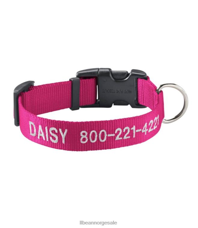 unisex personlig kjæledyrhalsbånd 24VDH5225 L.L.Bean hjem varer rosa flamingo