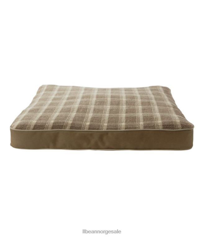 unisex terapeutisk hundeseng av premium fleece rektangulært 24VDH1706 L.L.Bean hjem varer burlap