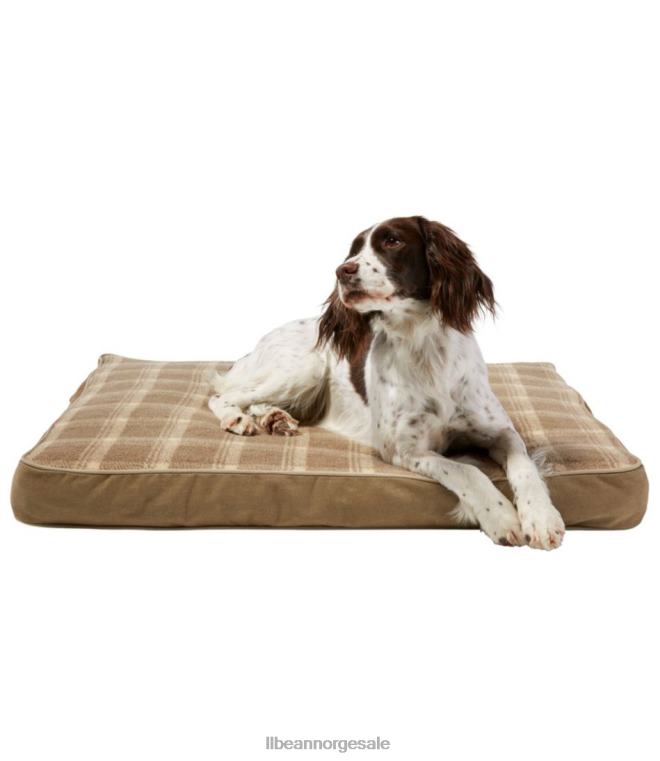 unisex terapeutisk hundeseng av premium fleece rektangulært 24VDH1706 L.L.Bean hjem varer burlap