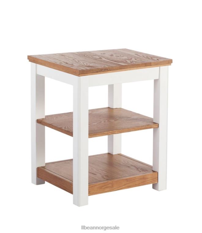 unisex malt våningshus to-hyller endebord treplate 24VDH2876 L.L.Bean innendørs møbler papirhvit