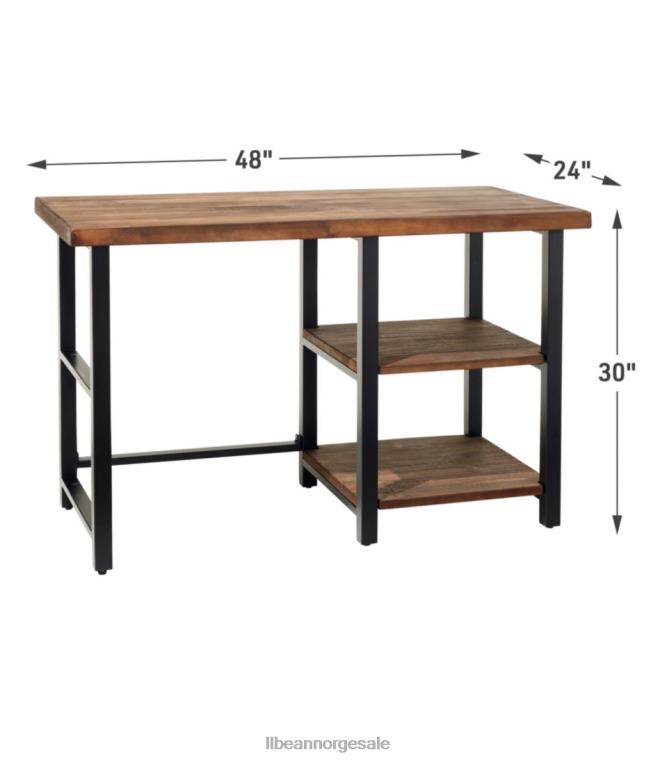 unisex grov furu skrivebord 24VDH2841 L.L.Bean innendørs møbler rustikk naturlig