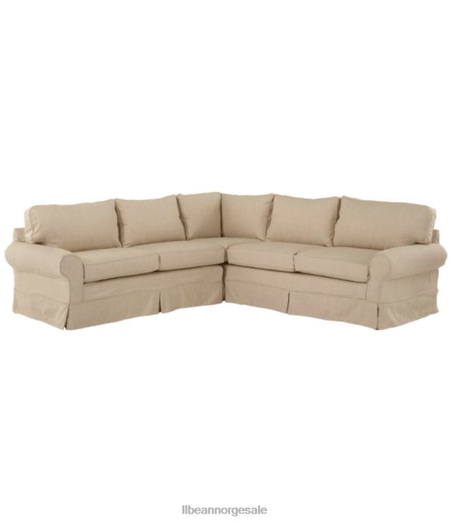 unisex furu spiss slipdekket seksjon 24VDH2881 L.L.Bean innendørs møbler lin beige