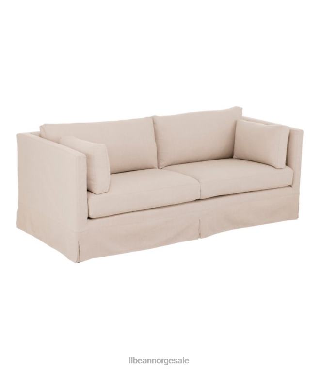 unisex harrington sofa med glidetrekk 24VDH2914 L.L.Bean innendørs møbler lin beige
