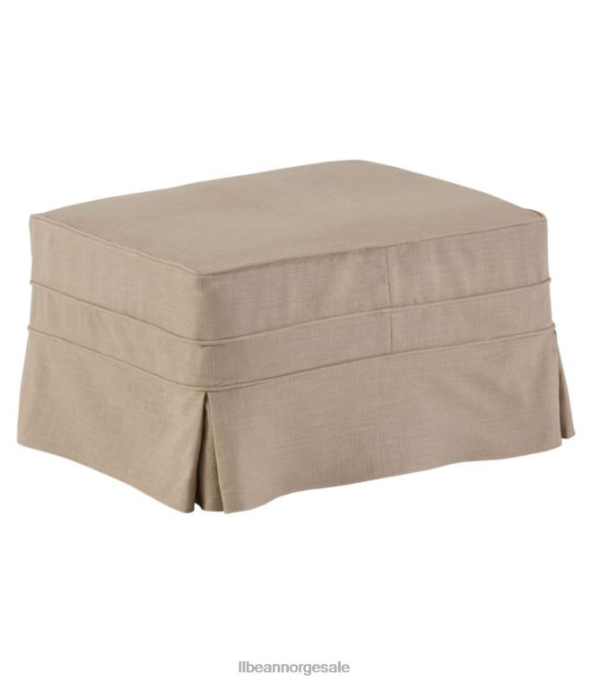 unisex furu punkt slipcovered ottomanske ytelse lin 24VDH2908 L.L.Bean innendørs møbler kaki