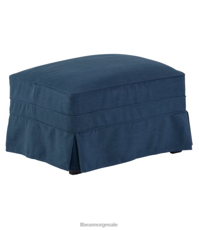 unisex furu punkt slipcovered ottomanske ytelse lin 24VDH4552 L.L.Bean innendørs møbler blå