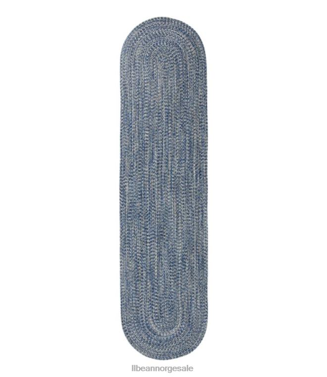 unisex allværs flettet løper konsentrisk mønster oval 24VDH5637 L.L.Bean hjem varer indigo multi