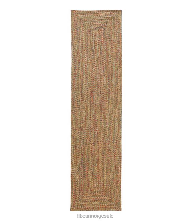 unisex allværs flettet løper konsentrisk mønster rektangulært 24VDH6381 L.L.Bean hjem varer halm tweed