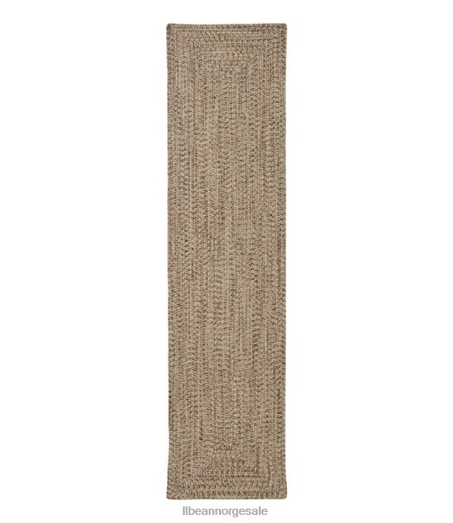 unisex allværs flettet løper konsentrisk mønster rektangulært 24VDH6856 L.L.Bean hjem varer sand multi
