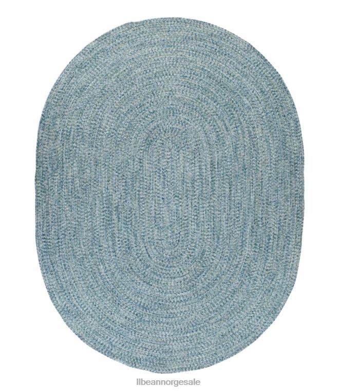 unisex allværs flettet teppe konsentrisk mønster oval 24VDH2494 L.L.Bean hjem varer hav