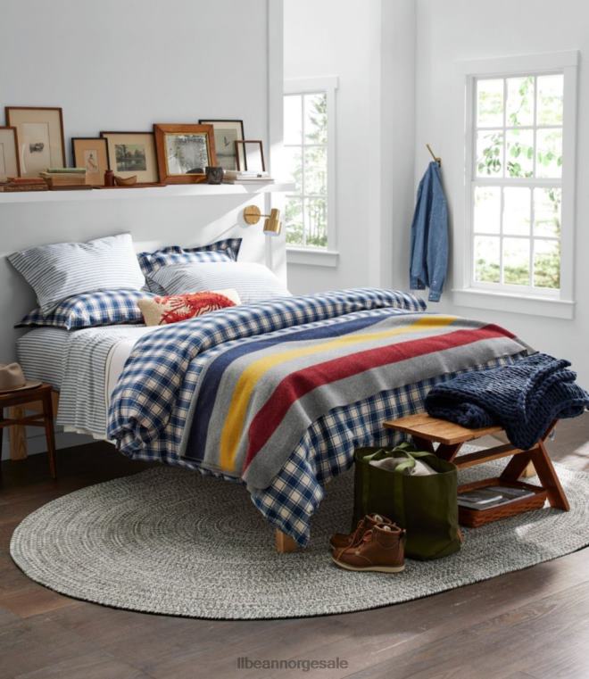 unisex allværs flettet teppe konsentrisk mønster oval 24VDH2494 L.L.Bean hjem varer hav