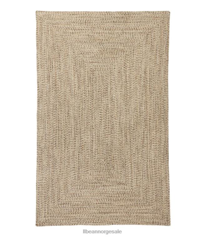unisex allværs flettet teppe konsentrisk mønster rektangulært 24VDH6850 L.L.Bean hjem varer sand multi