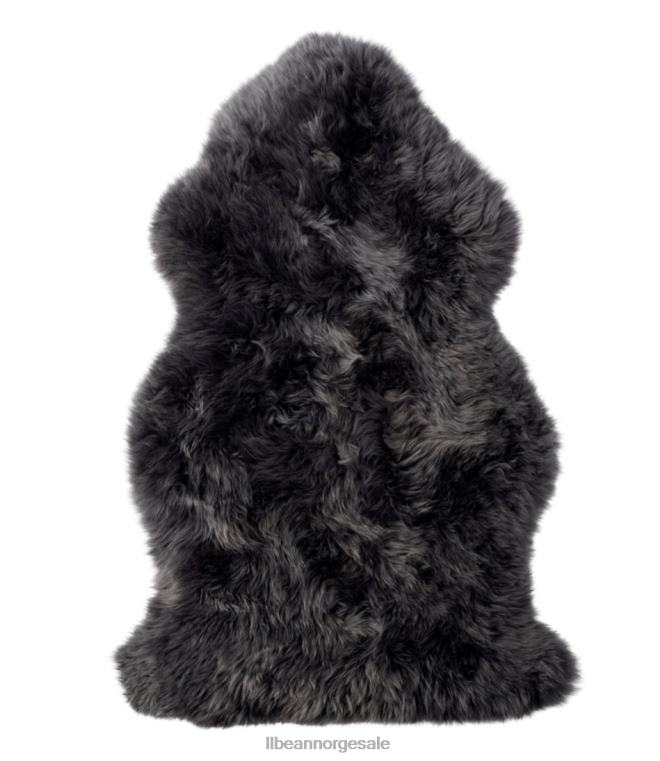 unisex enkelt saueskinnsteppe 24VDH2925 L.L.Bean hjem varer stålgrå