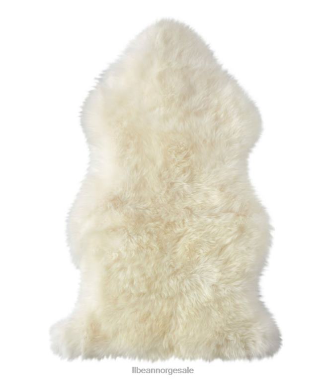 unisex enkelt saueskinnsteppe 24VDH4564 L.L.Bean hjem varer elfenbein