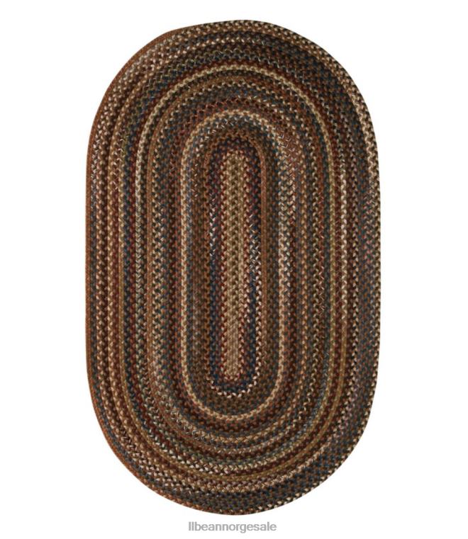 unisex flettet ullteppe oval 24VDH2484 L.L.Bean hjem varer kastanje