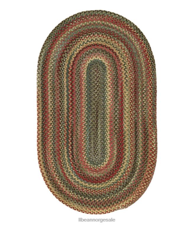 unisex flettet ullteppe oval 24VDH4337 L.L.Bean hjem varer rose/mose