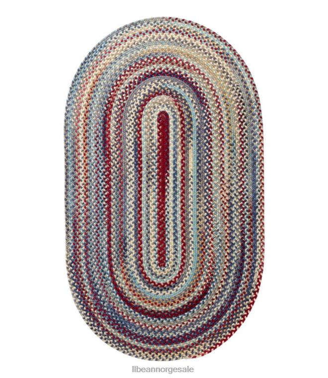 unisex flettet ullteppe oval 24VDH6279 L.L.Bean hjem varer indigo multi
