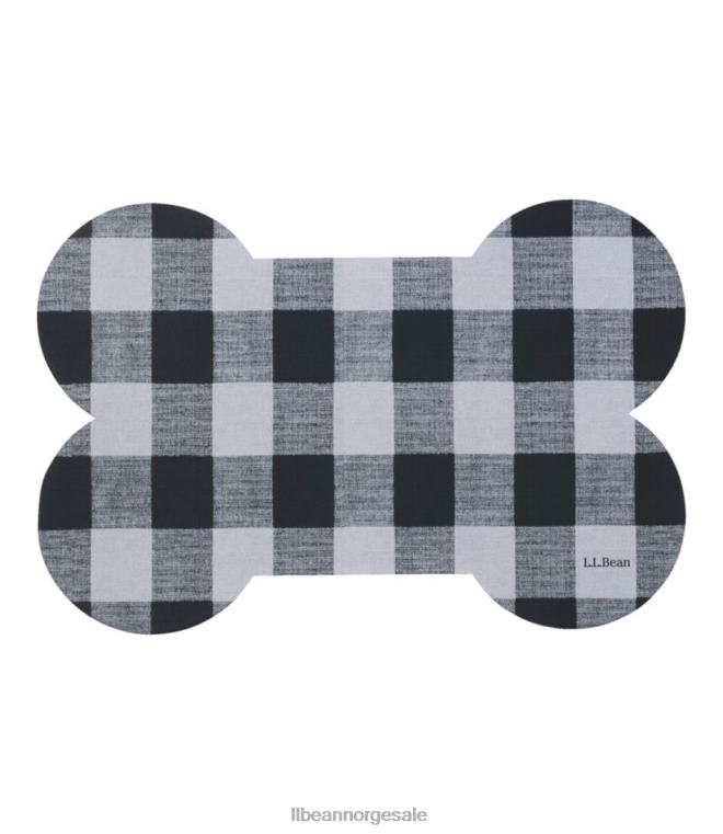 unisex maskinvaskbar dekkematte for hundebein 24VDH2541 L.L.Bean hjem varer svart/havsalt