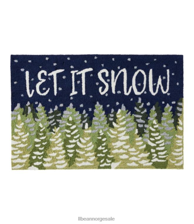 unisex innendørs/utendørs ferieland teppe la det snø 24VDH2543 L.L.Bean hjem varer multi