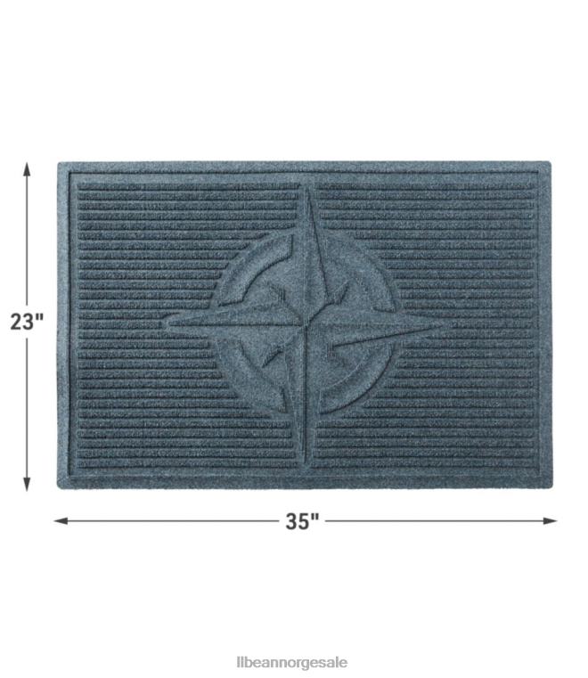unisex everyspace resirkulert waterhog dørmatte kompassrose 24VDH2616 L.L.Bean hjem varer blåstein