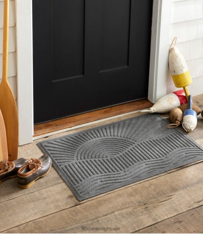 unisex everyspace resirkulert waterhog dørmatte soloppgang 24VDH6302 L.L.Bean hjem varer mellomgrå