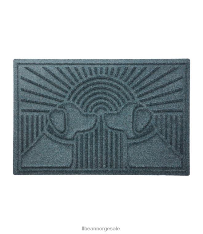 unisex everyspace resirkulert waterhog dørmatte soloppgang hunder 24VDH6309 L.L.Bean hjem varer blåstein