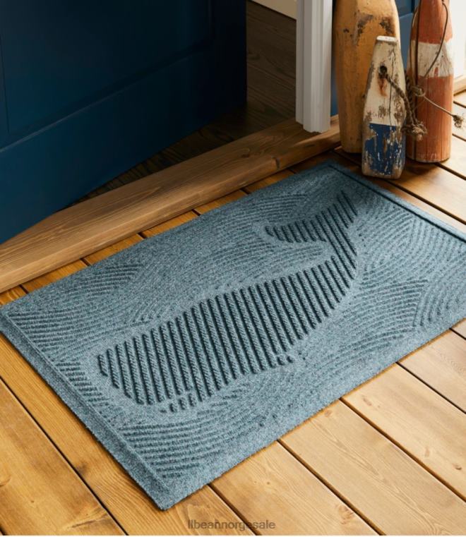 unisex everyspace resirkulert waterhog dørmatte svømmende hval 24VDH2591 L.L.Bean hjem varer blåstein