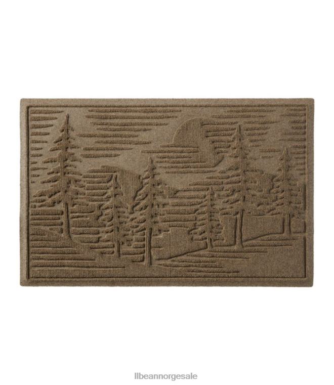 unisex everyspace resirkulerte waterhog dørmatte furutrær 24VDH2479 L.L.Bean hjem varer kamel