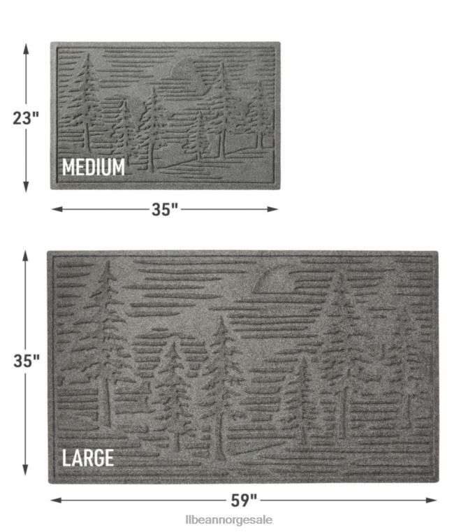 unisex everyspace resirkulerte waterhog dørmatte furutrær 24VDH4333 L.L.Bean hjem varer eviggrønne