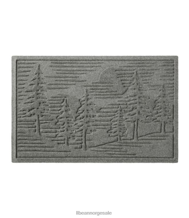 unisex everyspace resirkulerte waterhog dørmatte furutrær 24VDH6275 L.L.Bean hjem varer mellomgrå