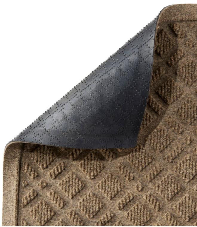 unisex tungvekts resirkulert waterhog dørmatte rutete 24VDH6297 L.L.Bean hjem varer mellomgrå