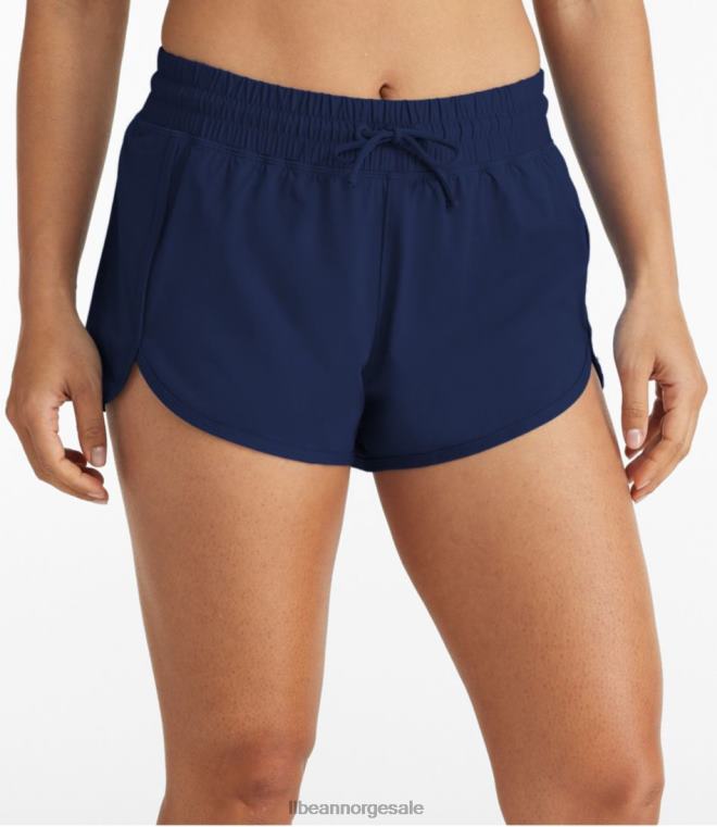 kvinner upf 50+ strikkeshorts 24VDH4814 L.L.Bean klær mørkeste marine