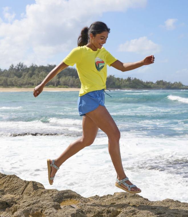 kvinner upf 50+ strikkeshorts 24VDH4814 L.L.Bean klær mørkeste marine