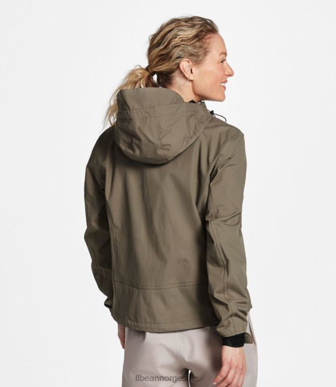 kvinner emerger ii vadejakke 24VDH897 L.L.Bean fiske aske