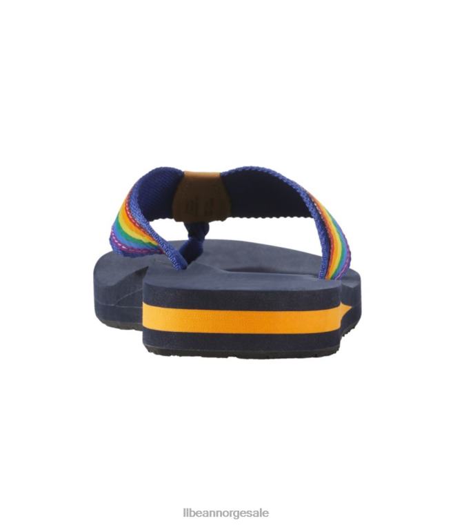 kvinner originale maine isle flip-flops 24VDH5151 L.L.Bean fottøy klassiske marine/ tusenfryd