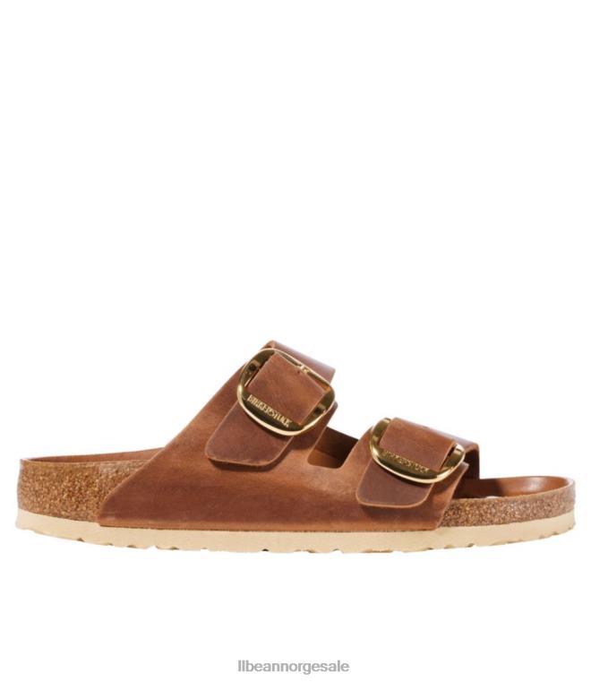 kvinner birkenstock arizona sandaler med stor spenne 24VDH1041 L.L.Bean fottøy konjakk