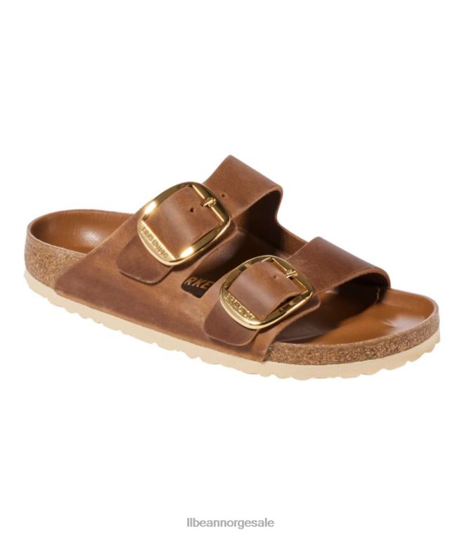 kvinner birkenstock arizona sandaler med stor spenne 24VDH1041 L.L.Bean fottøy konjakk
