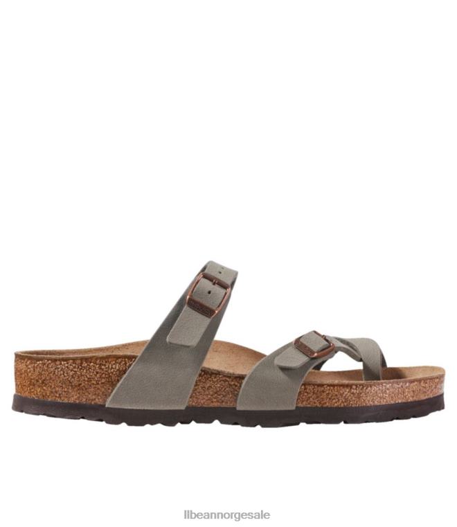 kvinner birkenstock mayari birkibuc sandaler 24VDH1086 L.L.Bean fottøy stein