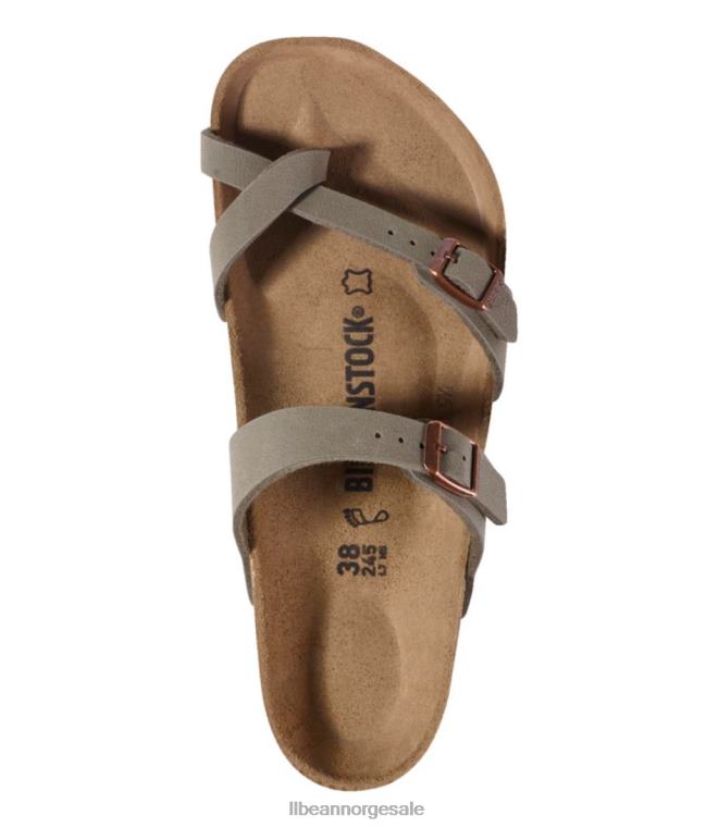 kvinner birkenstock mayari birkibuc sandaler 24VDH1086 L.L.Bean fottøy stein