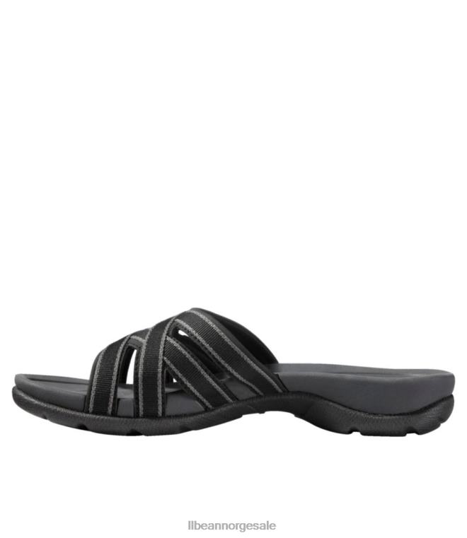 kvinner boothbay glidesandaler 24VDH5184 L.L.Bean fottøy mørk sement
