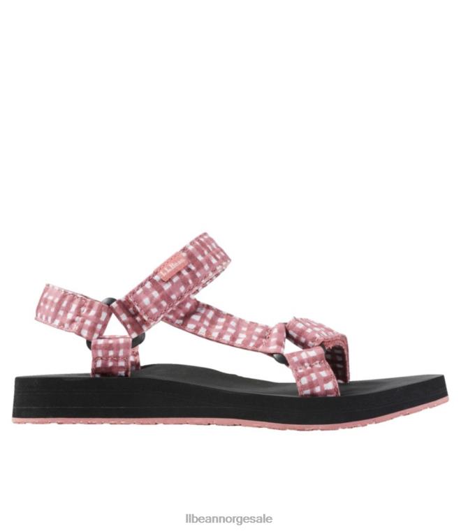 kvinner maine isle firepunkts sandaler 24VDH1035 L.L.Bean fottøy mineral rød gingham