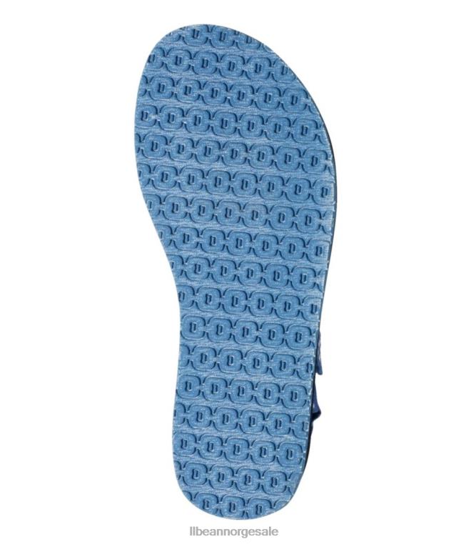 kvinner maine isle firepunkts sandaler 24VDH3771 L.L.Bean fottøy marinblå gingham